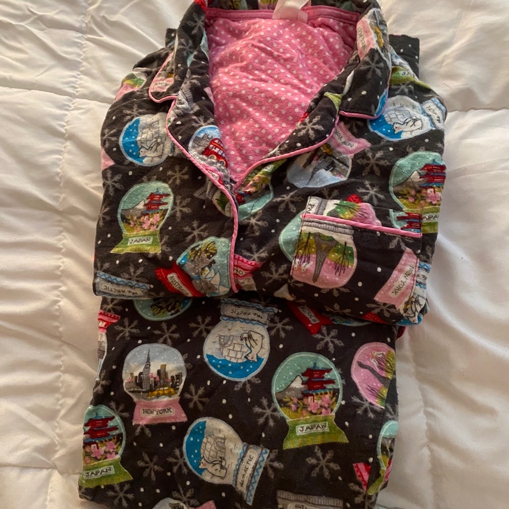 Holiday Snow Globe pajama set from Target